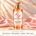 Flora Belle Body Oil — main; Pear blossom, white gardenia, jasmine, brown sugar