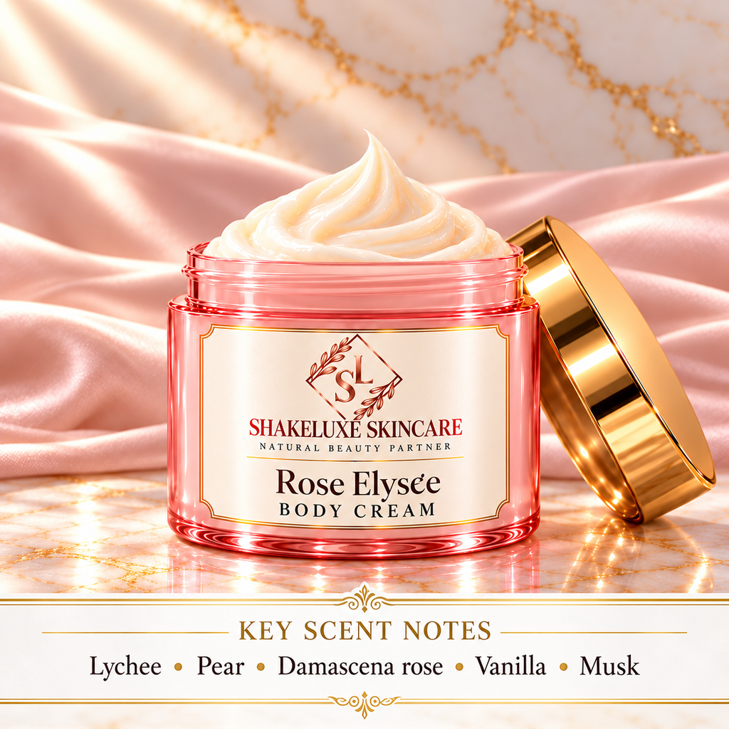 Rose Elysee Body Cream — main; Lychee, pear, Damascena rose, vanilla, musk