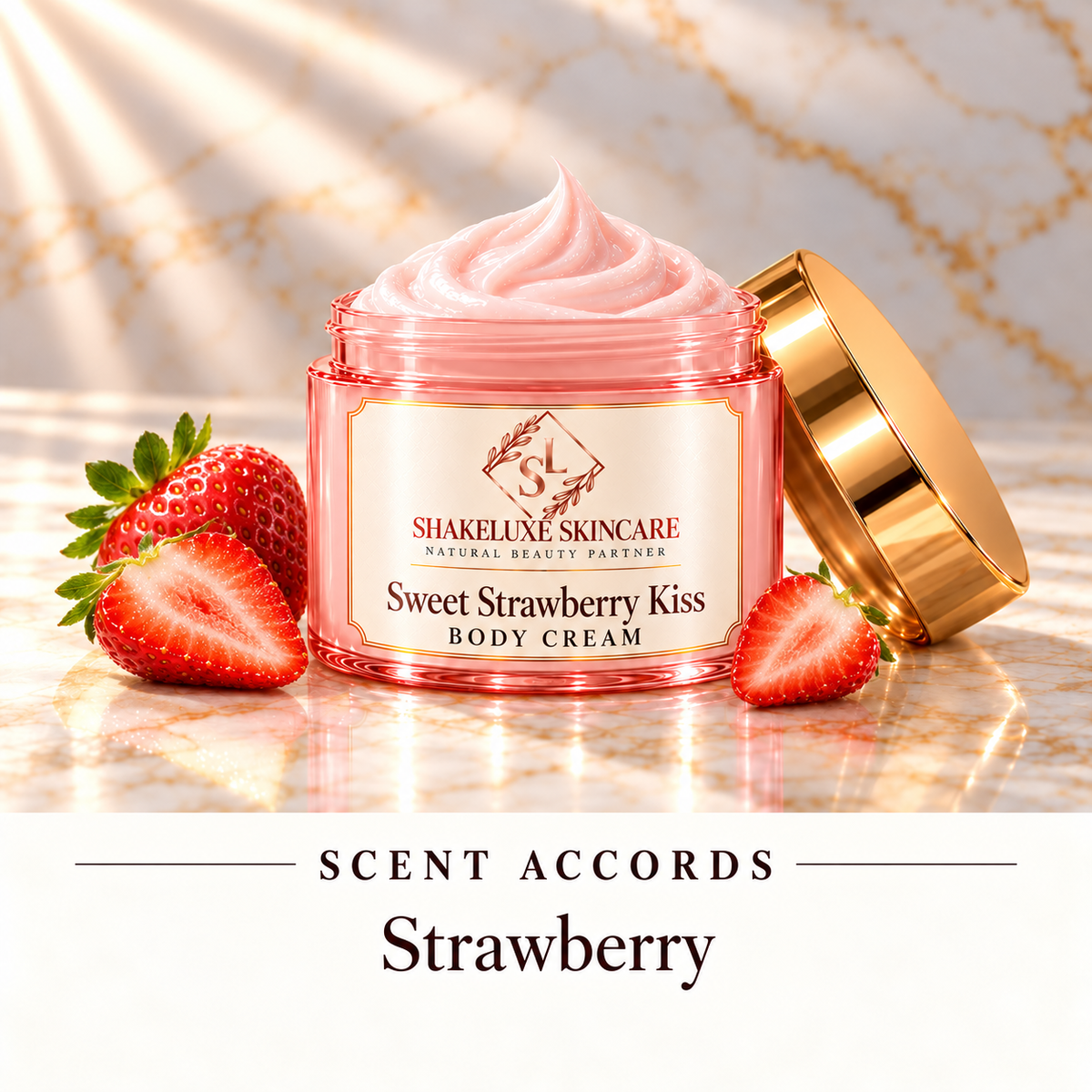 ShakeLuxe Sweet Strawberry Kiss Body cream — main view
