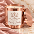 Kentucky Bourbon — rose gold candle presentation