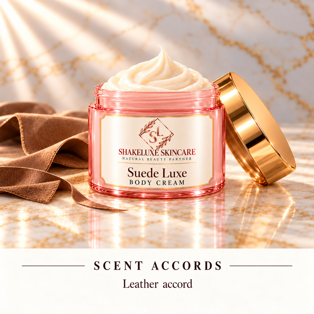 ShakeLuxe Suede Luxe Body cream — Leather accord — main view