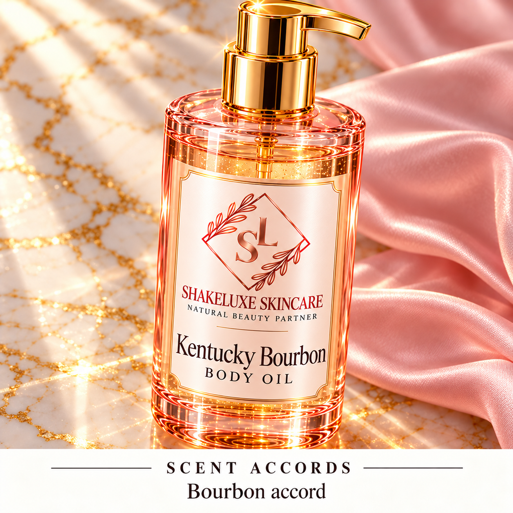 ShakeLuxe Kentucky Bourbon Body oil — detail view