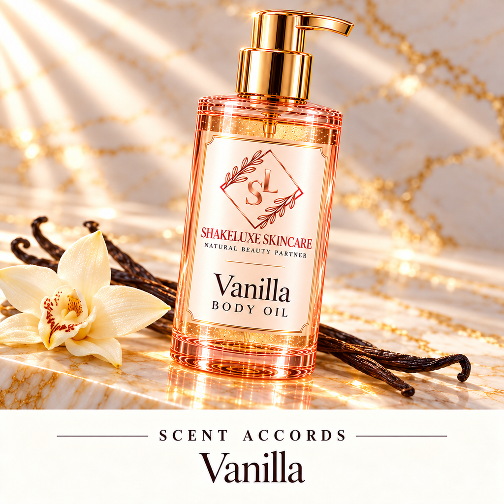 ShakeLuxe Vanilla Body oil — Vanilla — detail view