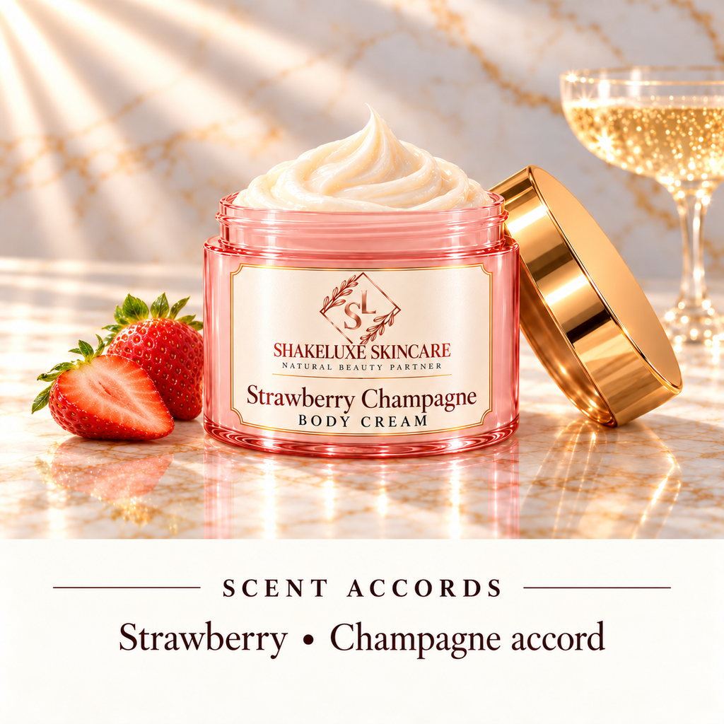 ShakeLuxe Strawberry Champagne Body cream — Strawberry • Champagne accord — main view