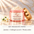 ShakeLuxe Crimson Amber cream — Jasmine • Ambergris accord • Woody amber