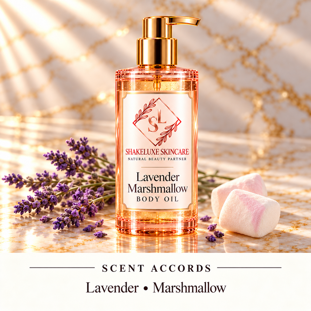 ShakeLuxe Lavender Marshmallow Body oil — Lavender • Marshmallow