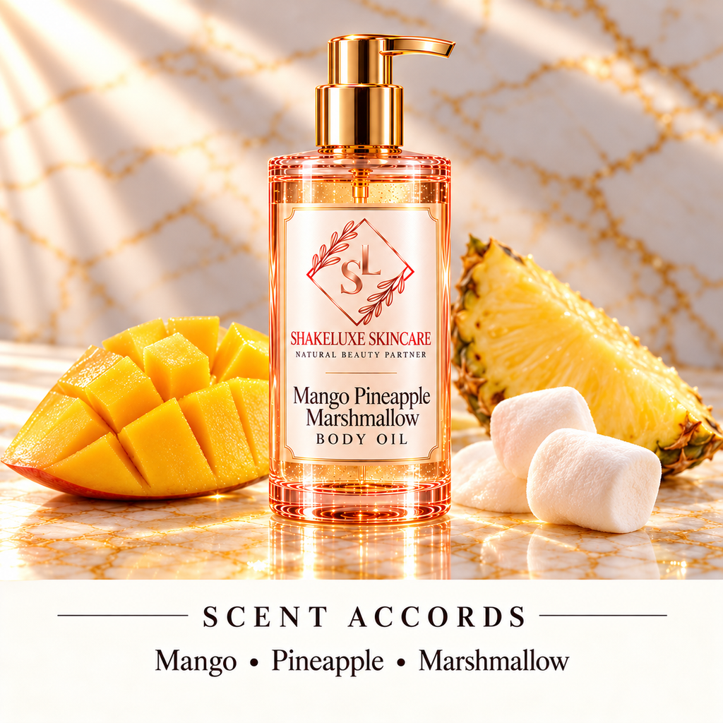 ShakeLuxe Mango Pineapple Marshmallow Body oil — Mango • Pineapple • Marshmallow