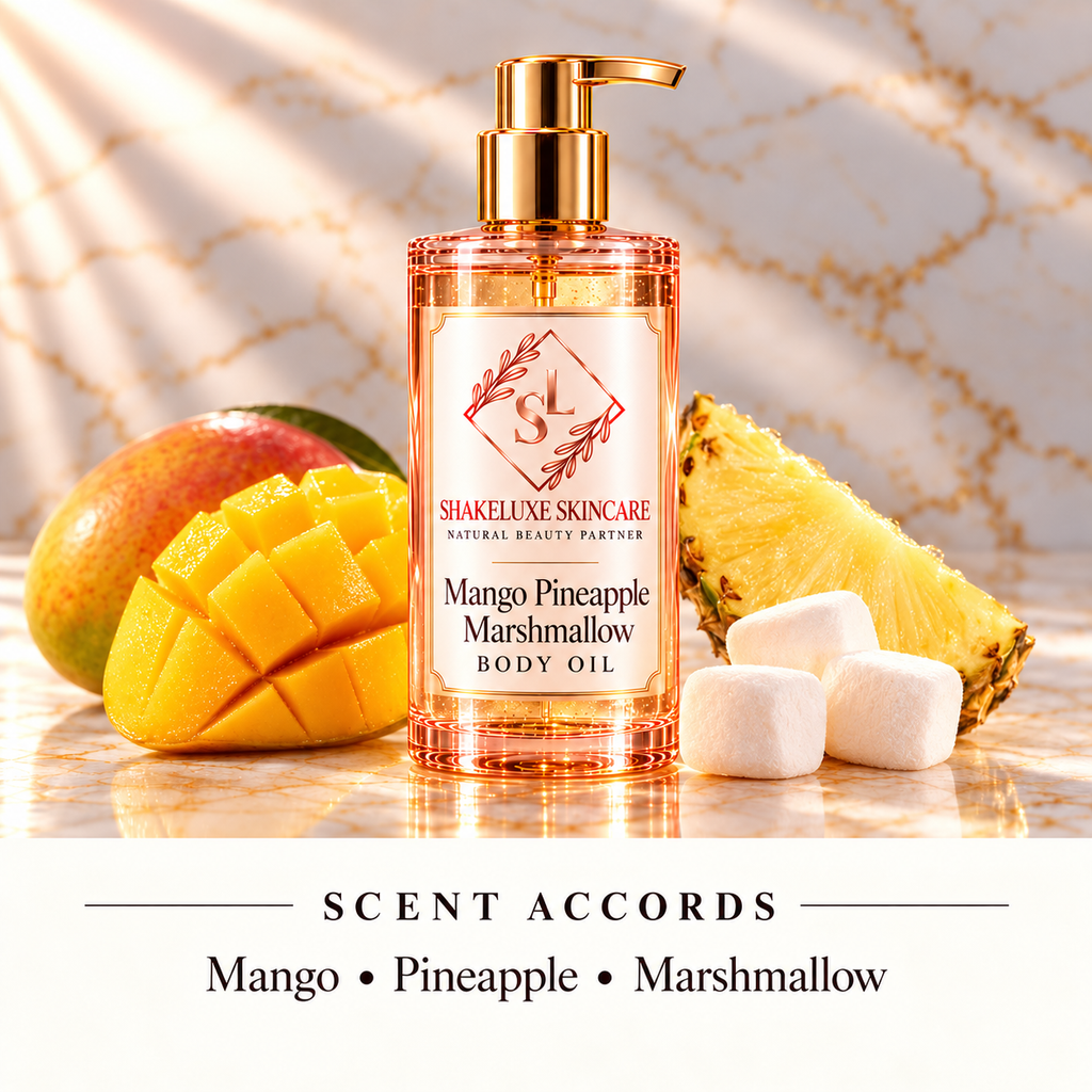 ShakeLuxe Mango Pineapple Marshmallow Body oil — Mango • Pineapple • Marshmallow