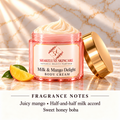 Milk & Mango Delight body cream main product image with ShakeLuxe SL branding and fragrance notes