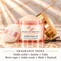 ShakeLuxe Vanilla Essence 28, pink and gold packaging with Vanilla orchid • Jasmine • Tonka; Brown sugar • Amber woods • Musk • Patchouli